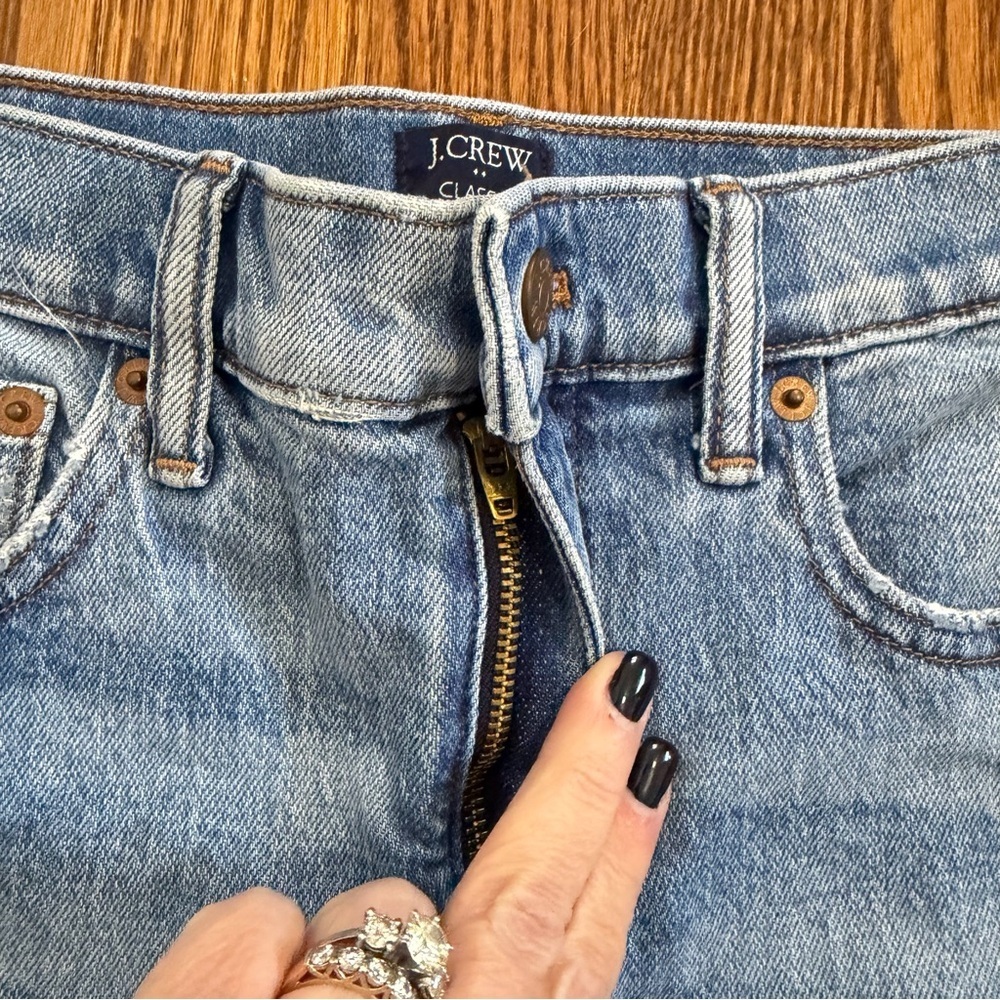 J.Crew Classic Vintage Blue Denim Jeans Straight Leg Size 26 - Picture 5 of 16